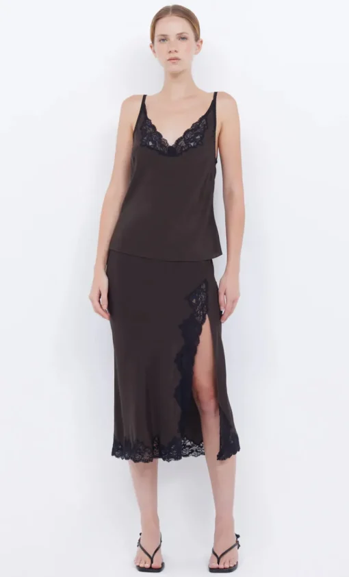 Bec and Bridge BEC & BRIDGE - DEJA VOUS CAMI (CHOC/BLACK) FINAL SALE