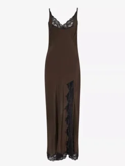 Bec and Bridge BEC + BRIDGE - DEJA VOUS SLIP DRESS (CHOCOLATE / BLACK) FINAL SALE