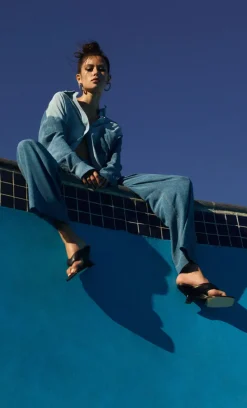 Women Bec and Bridge BEC + BRIDGE - DUSTIN OVERSIZED SHIRT (SPLICED DENIM) FINAL SALE