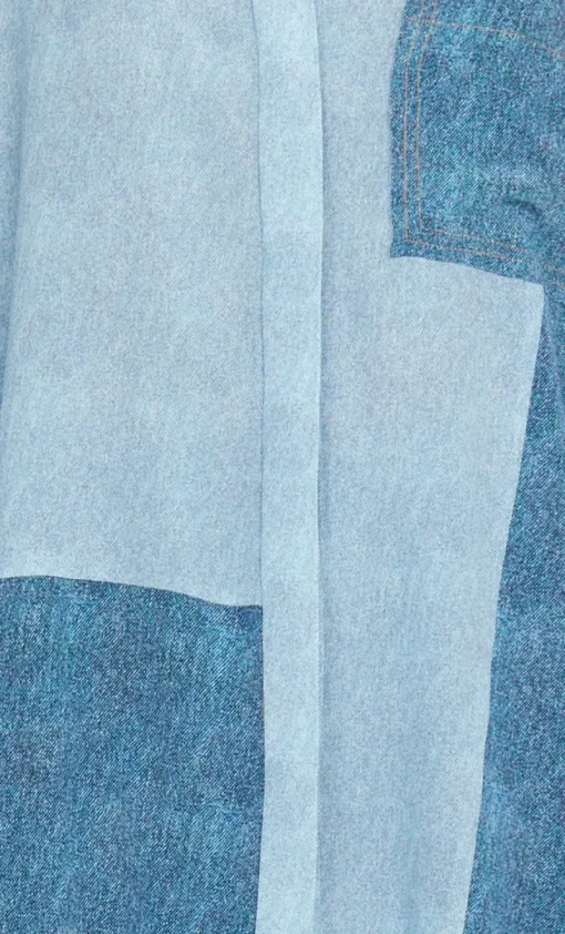 Women Bec and Bridge BEC + BRIDGE - DUSTIN OVERSIZED SHIRT (SPLICED DENIM) FINAL SALE