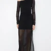 Bec and Bridge BEC + BRIDGE - FAE ASYM LONG SLEEVE DRESS (BLACK)