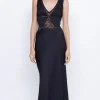 Bec and Bridge BEC + BRIDGE - JULIETTE V NECK MAXI DRESS (BLACK) FINAL SALE