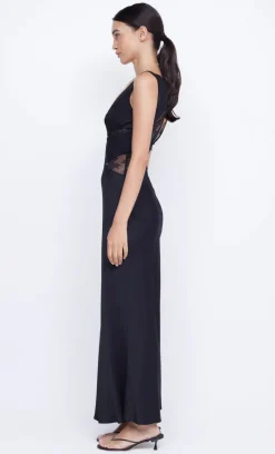 Bec and Bridge BEC + BRIDGE - JULIETTE V NECK MAXI DRESS (BLACK) FINAL SALE