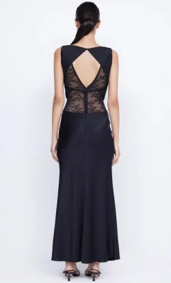 Bec and Bridge BEC + BRIDGE - JULIETTE V NECK MAXI DRESS (BLACK) FINAL SALE