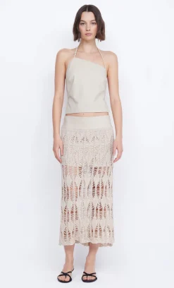 Women Bec and Bridge BEC + BRIDGE - LYRA SPLIT MAXI SKIRT (BONE) FINAL SALE