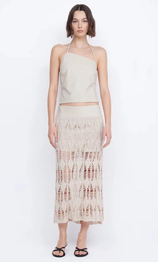 Women Bec and Bridge BEC + BRIDGE - LYRA SPLIT MAXI SKIRT (BONE) FINAL SALE