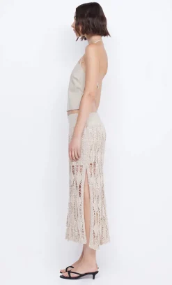 Women Bec and Bridge BEC + BRIDGE - LYRA SPLIT MAXI SKIRT (BONE) FINAL SALE