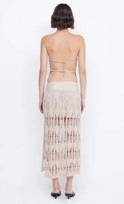 Women Bec and Bridge BEC + BRIDGE - LYRA SPLIT MAXI SKIRT (BONE) FINAL SALE