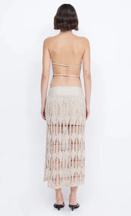 Women Bec and Bridge BEC + BRIDGE - LYRA SPLIT MAXI SKIRT (BONE) FINAL SALE