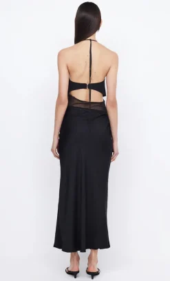 Bec and Bridge BEC + BRIDGE - MAX HALTER MAXI DRESS (BLACK) FINAL SALE