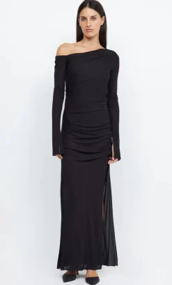 Bec and Bridge BEC + BRIDGE - MONETTE ASYM LONG SLEEVE MAXI DRESS (Black)
