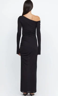 Bec and Bridge BEC + BRIDGE - MONETTE ASYM LONG SLEEVE MAXI DRESS (Black)