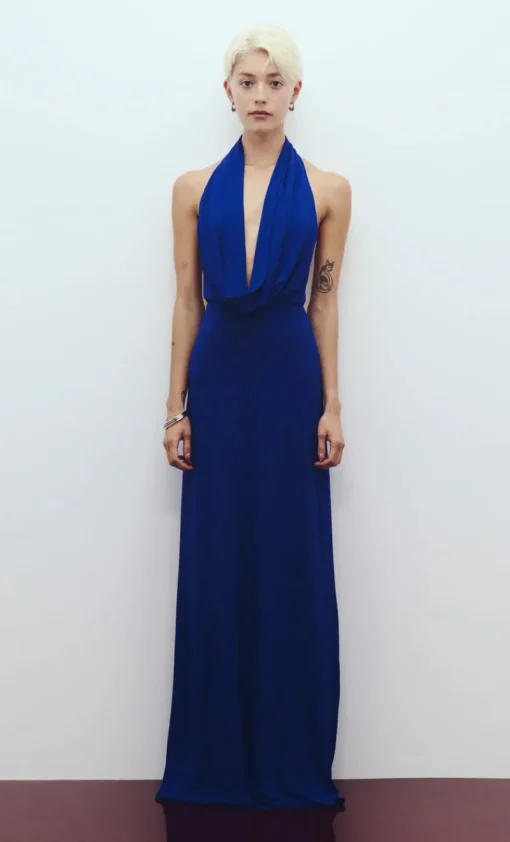 Bec and Bridge BEC + BRIDGE - NESSIE COWL NECK MAXI DRESS (ULTRA MARINE BLUE)
