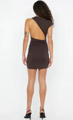 Bec and Bridge BEC + BRIDGE - NESSIE MINI DRESS (DARK CHOCOLATE)