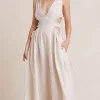 Bec and Bridge BEC + BRIDGE - Noelle V Dress (Natural) FINAL SALE