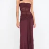 Bec and Bridge BEC + BRIDGE - NOEMI STRAPLESS DRESS (PLUM)