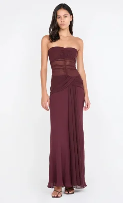 Bec and Bridge BEC + BRIDGE - NOEMI STRAPLESS DRESS (PLUM)