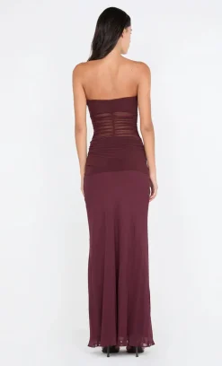Bec and Bridge BEC + BRIDGE - NOEMI STRAPLESS DRESS (PLUM)