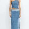 Bec and Bridge BEC + BRIDGE - NOLA ASYMMETRIC TOP (SPLICED DENIM)