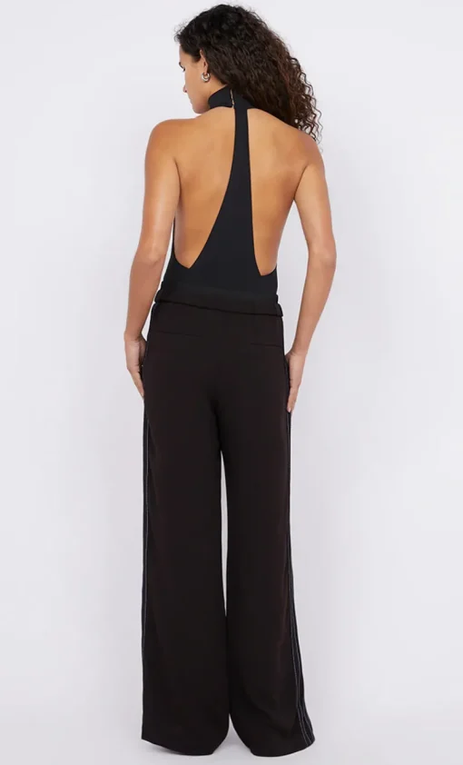 Bec and Bridge BEC + BRIDGE - ONYX STRIPE PANT (AUBERGINE / BLACK)