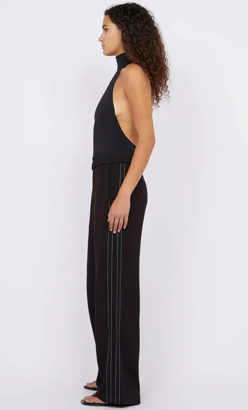 Bec and Bridge BEC + BRIDGE - ONYX STRIPE PANT (AUBERGINE / BLACK)