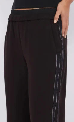 Bec and Bridge BEC + BRIDGE - ONYX STRIPE PANT (AUBERGINE / BLACK)