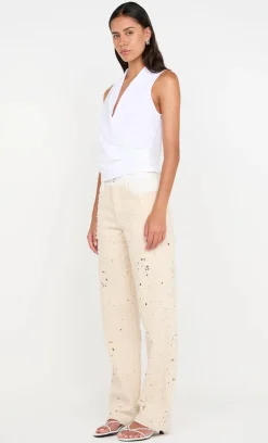 Bec and Bridge BEC + BRIDGE - QUINN PANT (NATURAL / WHITE)