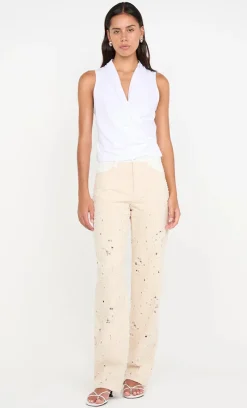 Bec and Bridge BEC + BRIDGE - QUINN PANT (NATURAL / WHITE)