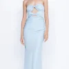 Bec and Bridge BEC + BRIDGE - ROCHELLE TWIST STRAPLESS DRESS (Dolphin Blue)