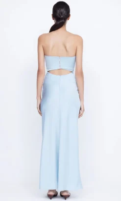 Bec and Bridge BEC + BRIDGE - ROCHELLE TWIST STRAPLESS DRESS (Dolphin Blue)