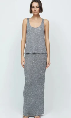 Women Bec and Bridge BEC + BRIDGE - SADIE SEQUIN KNIT TANK (Charcoal)