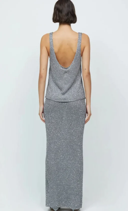 Women Bec and Bridge BEC + BRIDGE - SADIE SEQUIN KNIT TANK (Charcoal)