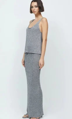 Women Bec and Bridge BEC + BRIDGE - SADIE SEQUIN KNIT TANK (Charcoal)
