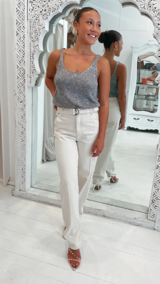 Women Bec and Bridge BEC + BRIDGE - SADIE SEQUIN KNIT TANK (Charcoal)