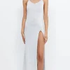 Bec and Bridge BEC + BRIDGE - SADIE SPLIT KNIT MIDI DRESS (CRYSTAL)