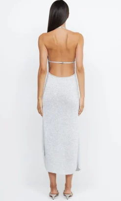 Bec and Bridge BEC + BRIDGE - SADIE SPLIT KNIT MIDI DRESS (CRYSTAL)
