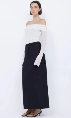 Bec and Bridge BEC + BRIDGE - SASHAY LONG SLEEVE TOP (IVORY)