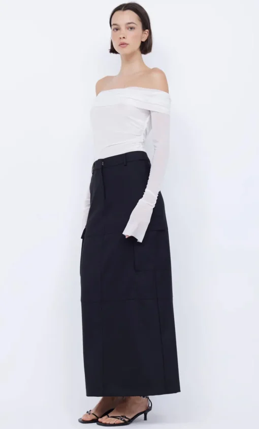 Bec and Bridge BEC + BRIDGE - SASHAY LONG SLEEVE TOP (IVORY)