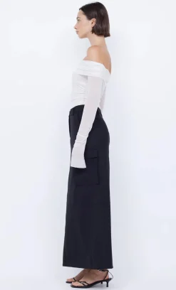 Bec and Bridge BEC + BRIDGE - SASHAY LONG SLEEVE TOP (IVORY)