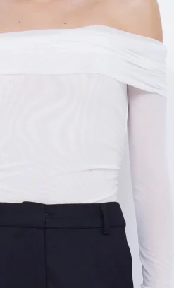 Bec and Bridge BEC + BRIDGE - SASHAY LONG SLEEVE TOP (IVORY)