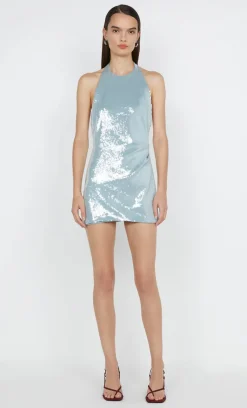 Bec and Bridge BEC + BRIDGE - SHILOU HALTER DRESS (MINERAL BLUE)