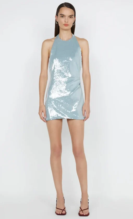 Bec and Bridge BEC + BRIDGE - SHILOU HALTER DRESS (MINERAL BLUE)
