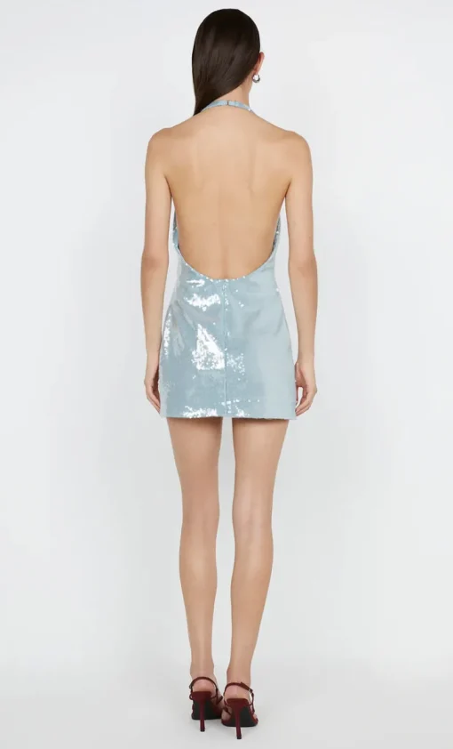 Bec and Bridge BEC + BRIDGE - SHILOU HALTER DRESS (MINERAL BLUE)