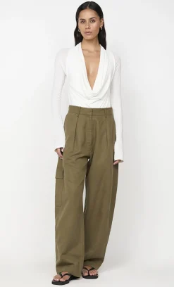 Bec and Bridge BEC + BRIDGE - SONNIE COWL BODYSUIT (WHITE)