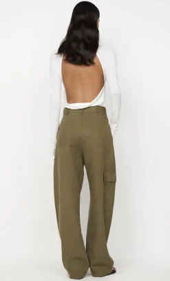 Bec and Bridge BEC + BRIDGE - SONNIE COWL BODYSUIT (WHITE)