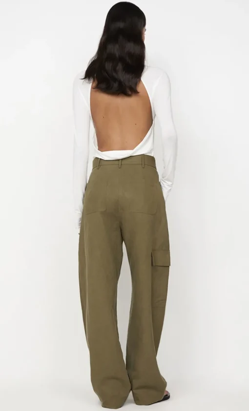 Bec and Bridge BEC + BRIDGE - SONNIE COWL BODYSUIT (WHITE)