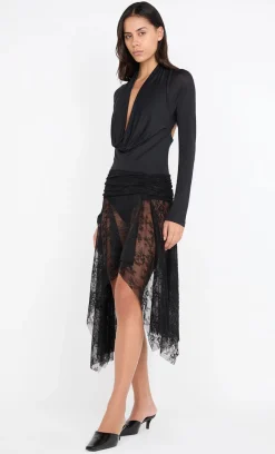 Bec and Bridge BEC + BRIDGE - SONNIE COWL BODYSUIT (BLACK)