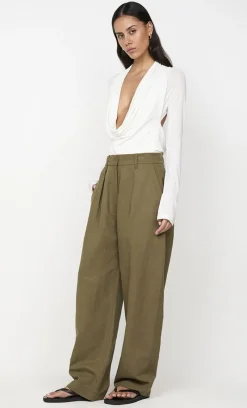 Bec and Bridge BEC + BRIDGE - SONNIE COWL BODYSUIT (WHITE)