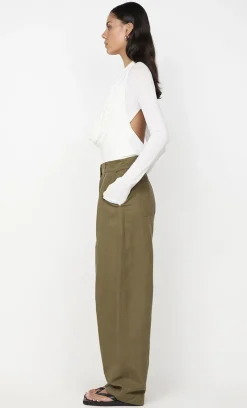 Bec and Bridge BEC + BRIDGE - SONNIE COWL BODYSUIT (WHITE)