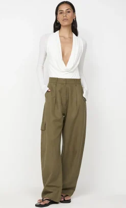 Bec and Bridge BEC + BRIDGE - SONNIE COWL BODYSUIT (WHITE)